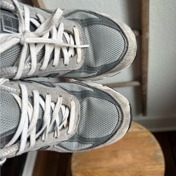 New Balance W990GL4 Grey/Castlerock Leather/Mesh Women's Sz: 8 - Picture 13 of 14